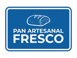 Signs ByLITA Classic Framed Pan Artesanal Fresco Door or Wall Sign