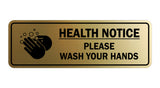 Standard Health Notice Please Wash Your Hands Sign