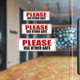Standard Plus Please Use Other Gate Wall or Door Sign | Office Public Signage