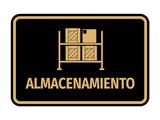 Signs ByLITA Classic Framed Almacenamiento vector Durable Sign | Easy Installation | Elegant Design Wall or Door Sign