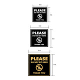Signs ByLITA Square Please Do Not Sit Here Thank You Door or Wall Sign | Public Signage
