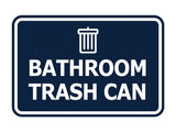Signs ByLITA Classic Framed Bathroom Trash Can Wall or Door Sign