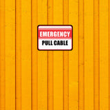 Classic Framed Plus Emergency Pull Cable Door or Wall Sign | Business Protection Construction Site Warehouse & Shop Area