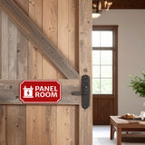 Notched Standard Panel Room Wall or Door Sign | Electrical - Commercial Safety & Facility Signs