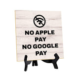 Customer Service Reminders Table Signs 5"x 5" Square Table Sign With Acrylic Easel