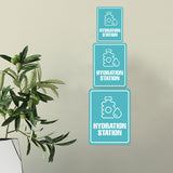 Portrait Round Plus Hydration Station Wall or Door Sign | Business & Public Signage