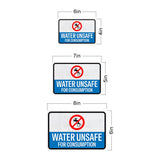 Classic Framed Plus Water Unsafe for Consumption Door or Wall Sign | Miscellaneous Warning Signs - Industrial & Construction