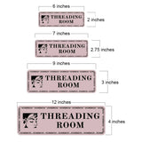Standard Plus Threading Room — Wall or Door Sign | Treatment Room - Sign