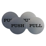 2" Round Push Pull Door Signs (Multipacks)