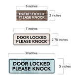 Standard Plus Door Locked Please Knock Wall or Door Sign | Office Room Directions