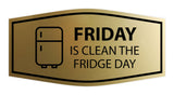 Signs ByLITA Fancy Friday Is Clean The Fridge Day Wall or Door Sign