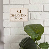 Classic Framed Plus Spray Tan Room — Wall or Door Sign | Treatment Room - Sign