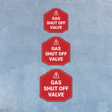 Heritage Plus Gas Shut Off Valve Wall or Door Sign | Home and Office Signage