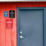 Signs ByLITA Portrait Round Notice: Load and Unload Firearms In Shooting Bays Only Door or Wall Sign Easy Installation | Health And Safety | Building And Danger Signs