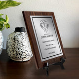 Church and Religion Theme Customizable Award Plaque | Recognition of Achievement and Service Personalizable Plaques