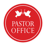 Signs ByLITA Circle Pastor Office Wall or Door Sign
