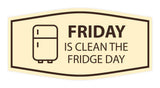 Signs ByLITA Fancy Friday Is Clean The Fridge Day Wall or Door Sign