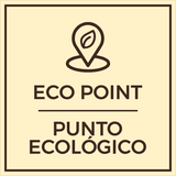 Signs ByLITA Square Eco Point Wall or Door Sign | Spanish Bilingual Business And Office Signs