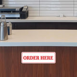 Signs ByLITA Standard Order Here Wall or Door Sign
