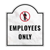 Employees Only' Headstone - Wall or Door Signs ? Access & Control Sign