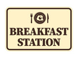 Signs ByLITA Classic Framed Breakfast Station Wall or Door Sign