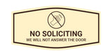 Fancy No Soliciting We Will Not Answer The Door Wall or Door Sign