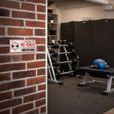 Weights & GYM Etiquette Signs - 5 x 10" Hanging Signs