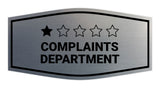 Signs ByLITA Fancy Complaints Department Funny Office Wall or Door Sign