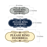Signs ByLITA Designer Please Ring Doorbell Wall or Door Sign