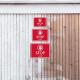 Classic Framed Plus Stop - قف Door or Wall Sign | Bilingual General Signs - Arabic