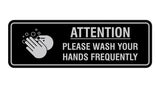 Standard Attention Please Wash Your Hands Sign