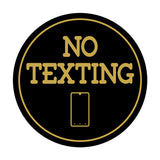 Signs ByLITA Circle No texting (Cellphone) Wall or Door Sign