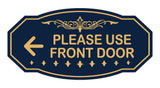 Victorian Please Use Front Door Wall or Door Sign