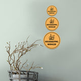 Circle Plus Housekeeping Manager Wall or Door Sign | Easy Installation | Business & Studio Signage