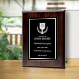 Pickleball Competition Custom Award Plaque | Achievement and Recognition Personalizable Plaques