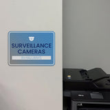 Classic Framed Plus Surveillance Cameras in Hallways Door or Wall Sign | Surveillance & Alarm Systems