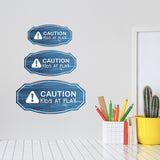 Victorian Plus Caution: Kids at Play Wall or Door Sign | Neutral