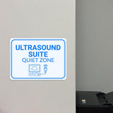 Classic Framed Plus Ultrasound Suite – Quiet Zone Door or Wall Sign | Hygiene and Safety Signage