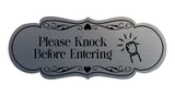 Signs ByLITA Designer Please Knock Before Entering Wall or Door Sign
