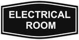 Signs ByLITA Fancy Electrical Room Authorized Personnel Only Sign - Laser-Engraved Lettering | Durable ABS Plastic | Vibrant Colors | Powerful Foam Tape