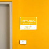 Classic Framed Plus Do Not Touch Sterile Equipment Without Gloves Door or Wall Sign | Hygiene and Safety Signage