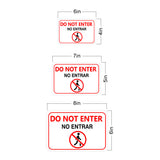 Classic Framed Plus No Entrar/ Do Not Enter Door or Wall Sign | Business & Warehouse Signage
