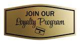 Signs ByLITA Fancy Join Our Loyalty Program Easy Installation | Durable Construction | Barbers | Grooming and Styling | Hair Wall or Door Sign