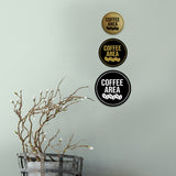 Signs ByLITA Circle Coffee Area Wall or Door Sign