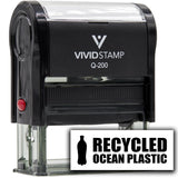 All Quality Recycled Ocean Plastic Self-Inking Rubber Stamp