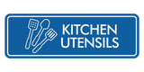 Signs ByLITA Standard Kitchen Utensils Door or Wall Sign Easy Installation | Durable Construction | Kitchen Essentials | Hygiene | AirBnB Signs