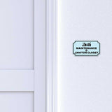Notched Standard Maintenance & Janitor Closet Wall or Door Sign | Facilities and Rooms Sign