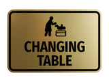 Signs ByLITA Classic Framed Changing Table Wall or Door Sign