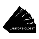 Basic Janitor's Closet Door/Wall Sign (Multipack)