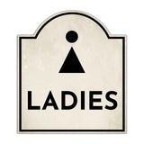 Ladies (Restroom Vector)' Headstone ? Wall/Door Restroom & Hygiene Sign